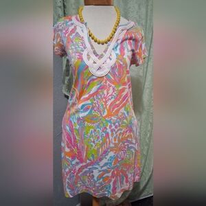 Lilly Pulitzer Multicolor Coral Reef Print Mini Dress